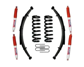 Skyjacker Suspension Lift Kit w/Shock 1.5-2 Inch Lift w/Front/Rear Springs Rear U Bolt Kit