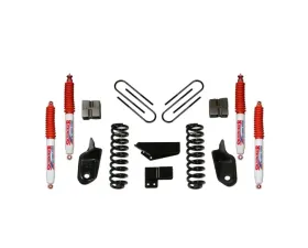 Skyjacker Suspension Lift Kit w/Shock 4 Inch Lift w/Front Coil Springs Brackets Rear U Bolt Kit Rear Block