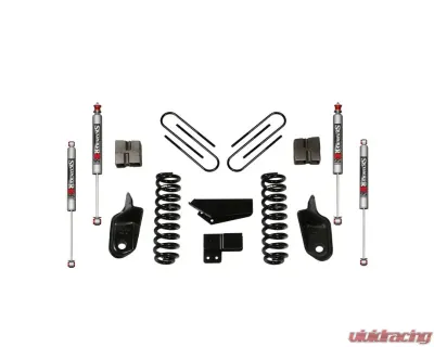 Skyjacker Suspension Lift Kit w/Shock M95 Performance Shocks 4 Inch Lift w/Front Coil Springs Brackets Rear U Bolt Kit Rear Block - 184BK-M