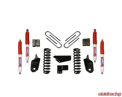 Skyjacker Suspension Lift Kit w/Shock Nitro Shocks 4 Inch Lift w/Front Coil Springs Brackets Rear U Bolt Kit Rear Block - 184BK-N