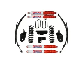 Skyjacker Suspension Lift Kit w/Shock 4 Inch Lift w/Front/Rear Springs Brackets Rear U Bolt Kit