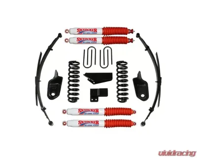 Skyjacker Suspension Lift Kit w/Shock 4 Inch Lift w/Front/Rear Springs Brackets Rear U Bolt Kit - 184BKS-H