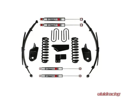 Skyjacker Suspension Lift Kit w/Shock M95 Performance Shocks 4 Inch Lift w/Front/Rear Springs Brackets Rear U Bolt Kit - 184BKS-M