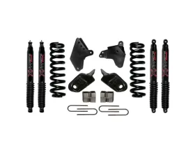 Skyjacker Suspension Lift Kit w/Shock Black MAX Shocks 6 Inch Lift w/Front Coil Springs Brackets Rear U Bolt Kit Rear Blocks Ford F-150 1980-1996
