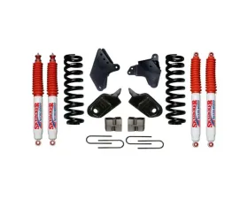 Skyjacker Suspension Lift Kit w/Shock Nitro Shocks 6 Inch Lift w/Front Coil Springs Brackets Rear U Bolt Kit Rear Blocks Ford F-150 1980-1996