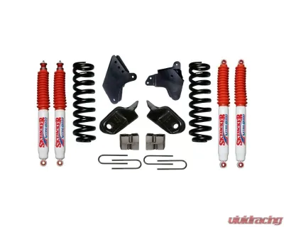 Skyjacker Suspension Lift Kit w/Shock Nitro Shocks 6 Inch Lift w/Front Coil Springs Brackets Rear U Bolt Kit Rear Blocks Ford F-150 1980-1996 - 186BK-N