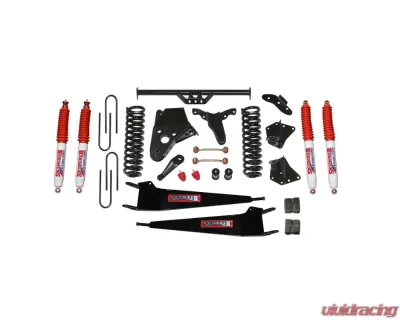 Skyjacker Suspension Lift Kit w/Shock 6 Inch Lift w/Front Springs Radius Arm Brackets Pitman Arm Bump Stops Sway Bar End Links Rear U Bolt Kit Rear Blocks - 236BHK-AH