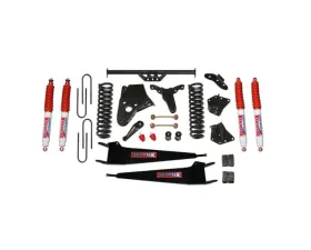 Skyjacker Suspension Lift Kit w/Shock Nitro Shocks 6 Inch Lift w/Front Springs Radius Arm Brackets Pitman Arm Bump Stops Sway Bar End Links Rear U Bolt Kit Rear Blocks