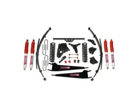 Skyjacker Suspension Lift Kit w/Shock 6 Inch Lift w/Front/Rear Springs Radius Arm Brackets Pitman Arm Bump Stops Sway Bar End Links Rear U Bolt Kit