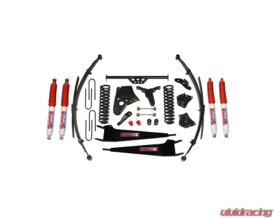 Skyjacker Suspension Lift Kit w/Shock 6 Inch Lift w/Front/Rear Springs Radius Arm Brackets Pitman Arm Bump Stops Sway Bar End Links Rear U Bolt Kit - 236BHKS-AH