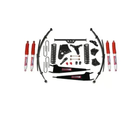Skyjacker Suspension Lift Kit w/Shock Nitro Shocks 6 Inch Lift w/Front/Rear Springs Radius Arm Brackets Pitman Arm Bump Stops Sway Bar End Links Rear U Bolt Kit