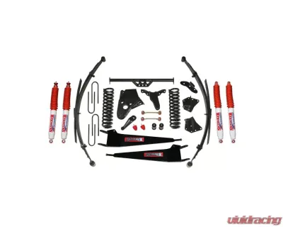 Skyjacker Suspension Lift Kit w/Shock Nitro Shocks 6 Inch Lift w/Front/Rear Springs Radius Arm Brackets Pitman Arm Bump Stops Sway Bar End Links Rear U Bolt Kit - 236BHKS-AN