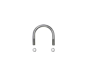 Skyjacker U-Bolt Round 0.375 Inch Diameter 2.75 Inch ID Width 3 Inch ID Length w/Nuts Front