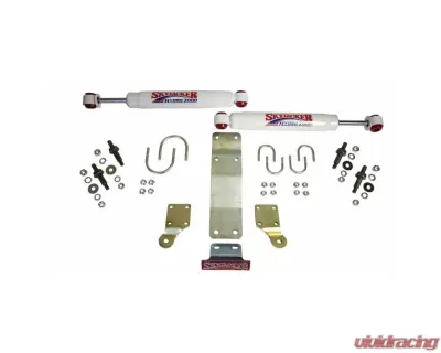 Skyjacker Steering Stabilizer Dual Kit w/ Hydro 7000 Steering Dampers Brackets Use w/ HD Tie Rod PN JK717TR - 7206