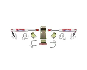 Skyjacker Steering Stabilizer Dual Kit Hardware Boots Not w/ Due To Clearance Issues White