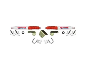 Skyjacker Steering Stabilizer Single Kit w/ 2 Steering Stabilizers Mounting Brackets Hardware