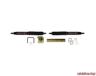 Skyjacker Steering Stabilizer Dual Kit Black Dual Kit Jeep Willys | CJ6 | CJ5 | CJ3 | CJ7 | Scrambler | Wrangler 1955-1995 - 8200