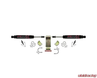 Skyjacker Steering Stabilizer Dual Kit Hardware Boots Not w/Due To Clearance Issues Black - 8208