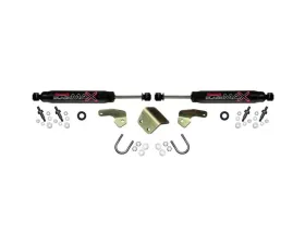 Skyjacker Steering Stabilizer Single Kit Black Single Kit w/ 2 Steering Stabilizers Mounting Brackets