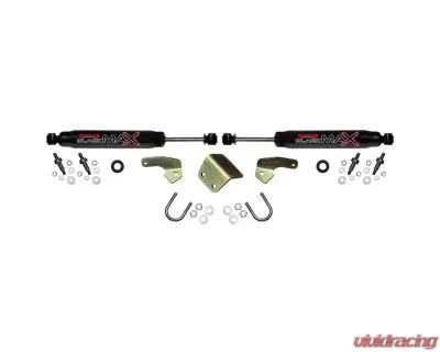 Skyjacker Steering Stabilizer Single Kit Black Single Kit w/ 2 Steering Stabilizers Mounting Brackets - 8211