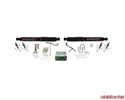 Skyjacker Steering Stabilizer Dual Kit Black  Dual Kit w/ Mounting Brackets - 8239