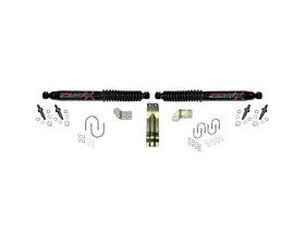 Skyjacker Steering Stabilizer Dual Kit Black  Dual Kit For 4-8.5 Inch Lifts