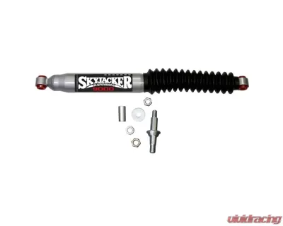 Skyjacker Steering Stabilizer HD OEM Replacement Kit Silver w/Black Boot Jeep Cherokee | Wagoneer | Comanche | Wrangler TJ 1984-2006 - 9009
