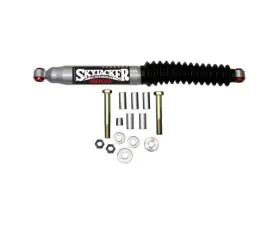Skyjacker Steering Stabilizer HD OEM Replacement Kit For Use w/Drop Pitman Arm Silver w/Black Boot