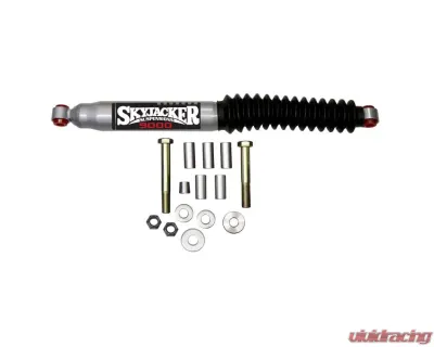 Skyjacker Steering Stabilizer HD OEM Replacement Kit For Use w/Drop Pitman Arm Silver w/Black Boot - 9017