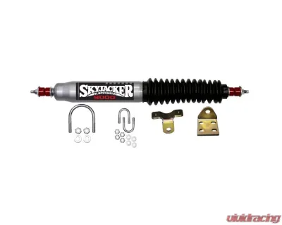 Skyjacker Steering Stabilizer Single Kit Silver w/ Black Boot Truck/SUV 52-68 - 9100