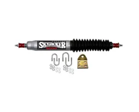 Skyjacker Steering Stabilizer Single Kit Silver w/Black Boot Jeep Wrangler | TJ 1997-2006