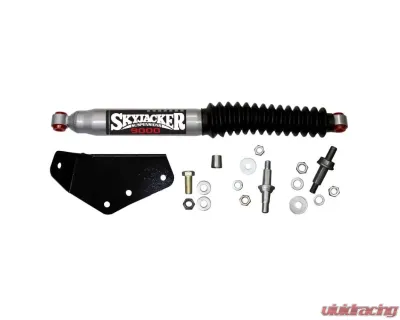 Skyjacker Steering Stabilizer Single Kit Use w/6 Inch Lift Silver w/Black Boot - 9156