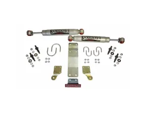 Skyjacker Steering Stabilizer Dual Kit w/ 9000 Steering Dampners Brackets Hardware For Use w/HD Tie Rod Assembly PN JK717TR