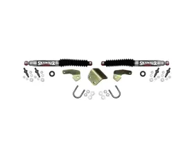 Skyjacker Steering Stabilizer Dual Kit Silver Boots Sold Separately