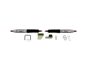 Skyjacker Steering Stabilizer Dual Kit Silver w/ Black Boots Toyota Pickup 1979-1983