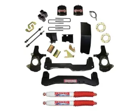 Skyjacker Suspension Lift Kit w/Shock 6-7 Inch Lift w/Front Spacers Blocks U Bolts For Use w/Aluminum Knuckles Chevrolet Silverado | GMC Sierra 1500 2014-2017