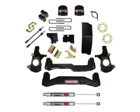Skyjacker Suspension Lift Kit w/Shock M95 Performance Shocks 6-7 Inch Lift w/Front Spacers Blocks U Bolts For Use w/Aluminum Knuckles Chevrolet Silverado | GMC Sierra 1500 2014-2017