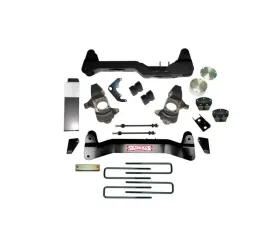 Skyjacker Lift Kit 6 Inch Lift  w/Cross Members Differential Drop Bracket CV Spacer Rear Block U Bolt Knuckles Skid Plates Torsion Bar Drop Bracket Chevrolet Silverado | GMC Sierra 2001-2006