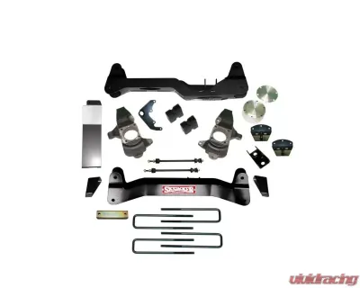 Skyjacker Lift Kit 6 Inch Lift w/Cross Members Differential Drop Bracket CV Spacer Rear Block U Bolt Knuckles Skid Plates Torsion Bar Drop Bracket Chevrolet Silverado | GMC Sierra 2001-2006 - C9651HK