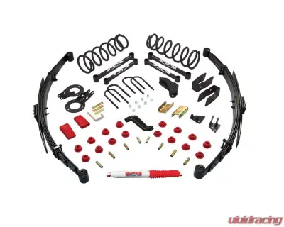 Skyjacker Class II Lift Kit 5 Inch Lift w/Rear Springs Add-A-Leafs Steering Correction Brake Line Bracket Steering Stabilizer Dodge Ram 2500 | 3500 2009 - D4529KS