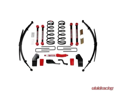 Skyjacker Standard Class 1 Lift Kit 5 Inch Lift w/Front Coil Springs Rear Leaf Springs Upper/Lower Links Brackets Pitman Arm Bump Stops Dodge Ram 1500 | 2500 2000-2001 - D5012KS