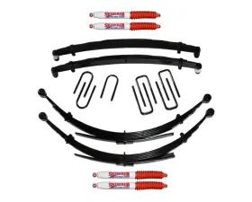 Skyjacker Suspension Lift Kit w/Shock 6 Inch Front/Rear Lift w/Front/Rear Leaf Springs Front/Rear UBolt Kits Front Bushing Kit 4 Shocks Dodge W250 | W350 1989-1991