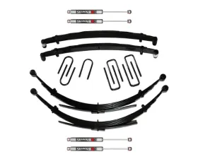 Skyjacker Suspension Lift Kit w/Shock M95 Performance Shocks 6 Inch Front/Rear Lift w/Front/Rear Leaf Springs Front/Rear UBolt Kits Front Bushing Kit 4 Shocks Dodge W250 | W350 1989-1991