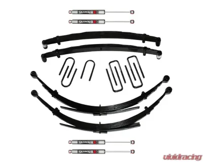 Skyjacker Suspension Lift Kit w/Shock M95 Performance Shocks 6 Inch Front/Rear Lift w/Front/Rear Leaf Springs Front/Rear UBolt Kits Front Bushing Kit 4 Shocks Dodge W250 | W350 1989-1991 - D600CDKS6-M