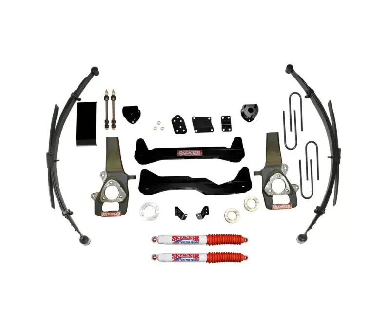 Skyjacker Suspension Lift Kit w/Shock Nitro Shocks 6 Inch Lift System 4 Shocks Dodge Ram 1500 2006-2008 - D660SSKS-N