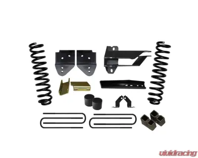 Skyjacker Lift Kit 4 Inch Lift w/Front Coil Springs Track Bar/Radius Arm/Steering Stab/Sway Bar Relocation Brackets Bump Stops Spacers Rear Lift Blocks & U-Bolts Ford F-250 Super Duty 2017-2019 - F17401K
