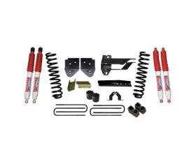 Skyjacker Lift Kit 4 Inch Lift w/Front Coil Springs Bump Stop Spacer Relocation Brackets Rear Lift Block U-Bolt Brake Line Extension Brackets Hydro 7000 Shock Ford F-350 Super Duty 2017-2019