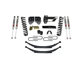 Skyjacker Suspension Lift Kit w/Shock 4 Inch Lift w/Front Coil Springs Rear Leaf Springs M9500 Monotube Shocks Ford F-250 | F-350 Super Duty Gas 2017-2019