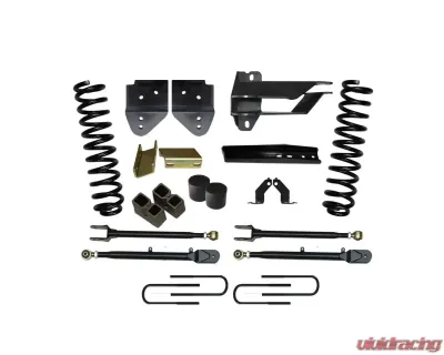 Skyjacker Lift Kit 4 Inch Lift Class II 4-Link System w/Front Coil Springs Track Bar Bracket Radius Arm Drop Bracket Steering Stabilizer Rear Lift Blocks/U-Bolts Ford F-350 Super Duty 2017-2019 - F174024K3
