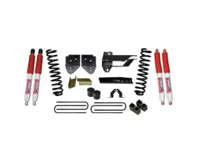 Skyjacker Suspension Lift Kit w/Shock 4 Inch Lift w/Front Coil Springs Bump Stop Spacers Relocation Brackets Rear Lift Blocks U-Bolts Hydro 7000 Shocks Ford F-250 Super Duty 2017-2019
